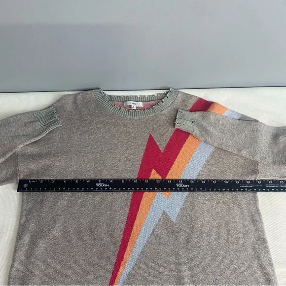 Fate Lightning Bolt Sweater - Red, Orange, Gray - Picture 11 of 15